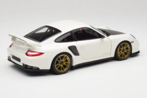 Porsche 911 997 GT2 RS Vit & Guld Hjul Minichamps 1:18 100069406 Metall — bild 3 av 8