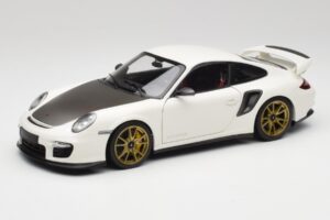 Porsche 911 997 GT2 RS Vit & Guld Hjul Minichamps 1:18 100069406 Metall
