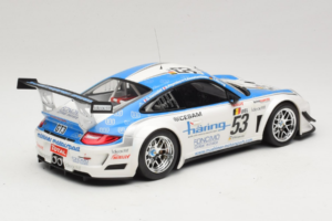 Porsche 911 997 GT3 R #53 Muhlner Motorsport P-Y. Vannelet / U. Peyroles Class Winners 24 Hours of Spa 2010 Minichamps 1:18 1 — bild 2 av 6