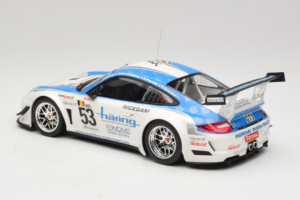 Porsche 911 997 GT3 R #53 Muhlner Motorsport P-Y. Vannelet / U. Peyroles Class Winners 24 Hours of Spa 2010 Minichamps 1:18 1 — bild 5 av 6