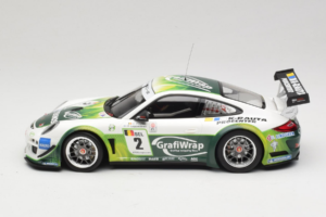 Porsche 911 997 GT3 R #2 Prospeed Competition B. Heylen / P. Lappalainen FIA GT3 2011 Minichamps 1:18 151118902 Metall — bild 3 av 6