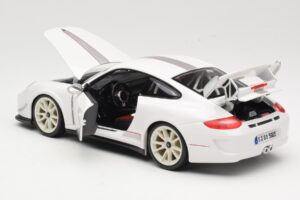 Porsche 911 997 GT3 RS 4.0 Vit Bburago 1:18 18-11036 Metall — bild 5 av 8