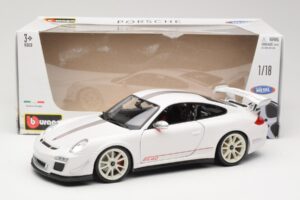 Porsche 911 997 GT3 RS 4.0 Vit Bburago 1:18 18-11036 Metall — bild 8 av 8