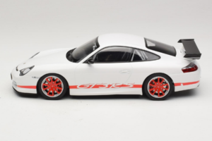 Porsche 911 996 GT3 RS Vit Röd Rand Minichamps 1:18 155062020 Metall — bild 3 av 6