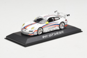 Porsche 911 997 GT3 RSR Vit Med Blå och Orange Ränder 2007 Minichamps 1:43 WAP02000618 Metall — bild 2 av 4