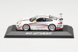 Porsche 911 997 GT3 RSR Vit Med Blå och Orange Ränder 2007 Minichamps 1:43 WAP02000618 Metall