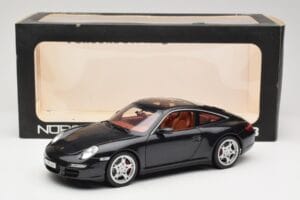 Porsche 911 997 Targa Svart Norev 1:18 187506 Metall — bild 8 av 8