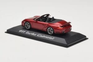 Porsche 911 997 Turbo Cabriolet Röd Minichamps 1:43 WAP0200130A Metall — bild 3 av 4