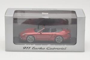 Porsche 911 997 Turbo Cabriolet Röd Minichamps 1:43 WAP0200130A Metall — bild 4 av 4