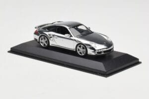 Porsche 911 997 Turbo Chrome Silver Minichamps 1:43 WAP02060816-R Metall — bild 3 av 5