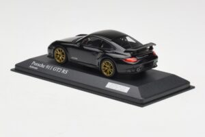 Porsche 911 997.2 GT2 RS Svart med Guldade Fälgar Minichamps 1:43 400069402 Metall — bild 3 av 4