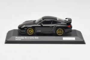 Porsche 911 997.2 GT2 RS Svart med Guldade Fälgar Minichamps 1:43 400069402 Metall