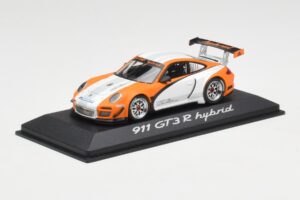 Porsche 911 GT3 R Hybrid 997.2 Presentation White Orange Minichamps 1:43 WAP0201170B Metall — bild 2 av 4
