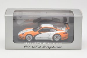Porsche 911 GT3 R Hybrid 997.2 Presentation White Orange Minichamps 1:43 WAP0201170B Metall — bild 4 av 4