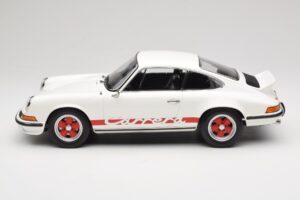 Porsche 911 Carrera RS 2.7 Grand Prix White With Red Norev 1:12 127514 Metall — bild 3 av 6