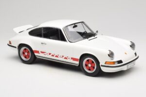 Porsche 911 Carrera RS 2.7 Grand Prix White With Red Norev 1:12 127514 Metall — bild 4 av 6