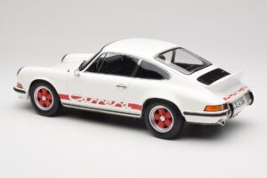 Porsche 911 Carrera RS 2.7 Grand Prix White With Red Norev 1:12 127514 Metall — bild 5 av 6