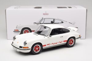 Porsche 911 Carrera RS 2.7 Grand Prix White With Red Norev 1:12 127514 Metall — bild 6 av 6