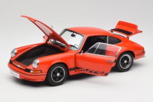 Porsche 911 Carrera RS 2.7 Orange & Svarta Ränder AUTOart 1:18 78054 Metall — bild 2 av 8