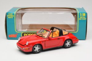 Porsche 911 Carrera Targa Röd Anson 1:18 3054 Metall — bild 8 av 8
