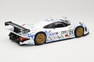 Porsche 911 GT1 #25 Porsche AG U. Alzen / J. Muller / B. Wollek 24 Hours of Le Mans 1998 Maisto 1:18 56052 Metall — bild 3 av 8
