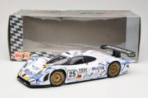 Porsche 911 GT1 #25 Porsche AG U. Alzen / J. Muller / B. Wollek 24 Hours of Le Mans 1998 Maisto 1:18 56052 Metall — bild 8 av 8