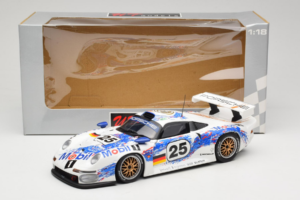 Porsche 911 GT1 #25 H. Stuck / T. Boutsen / B. Wollek 24 Hours of Le Mans 1996 UT Models 1:18 180966625 Metall — bild 8 av 8