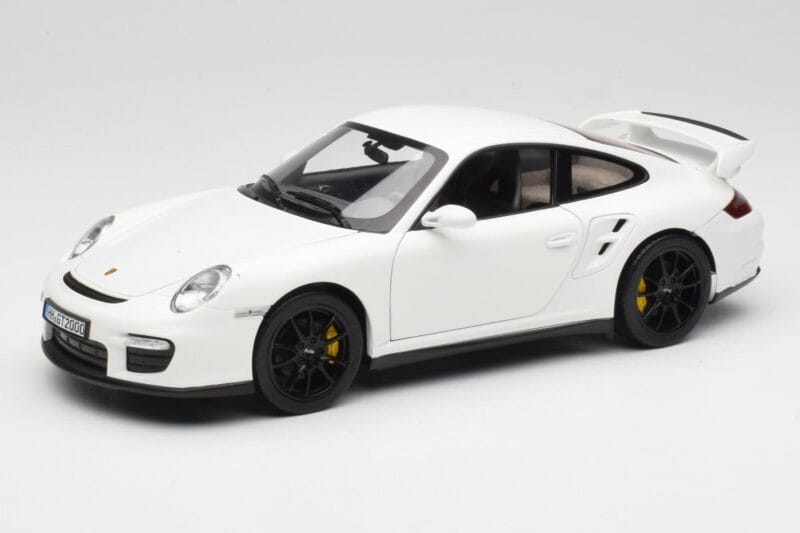 Porsche 911 GT2 997.1 Vit Norev 1:18 187572 Metall