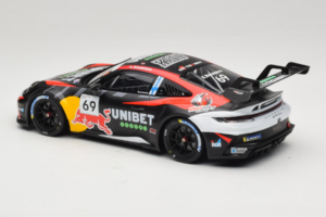 Porsche 911 GT3 Cup 992 #69 K. Rovanpera Zolder GP 2024 IXO 1:18 18RMC226 Metall — bild 5 av 6