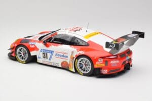 Porsche 911 GT3 R #31 Frikadelli Racing N. Siedler / M. Seefried 24 Hours Nürburgring 2018 Minichamps 1:18 153186931 Metall — bild 5 av 6