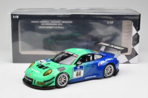 Porsche 911 GT3 R #44 Falken Motorsport W. Henzler / P. Dumbreck NBR 2016 Minichamps 1:18 155166044 Metall — bild 6 av 6