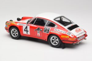 Porsche 911 S #4 G. Larrousse / M. Perramond 2nd Place Rally Monte Carlo 1972 Minichamps 1:18 107726804 Resin — bild 5 av 6