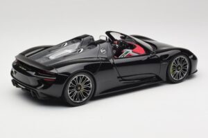 Porsche 918 Spyder Basalt Svart Metallic Minichamps 1:18 110062431 Metall — bild 3 av 8