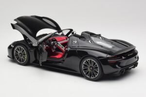 Porsche 918 Spyder Basalt Svart Metallic Minichamps 1:18 110062431 Metall — bild 5 av 8