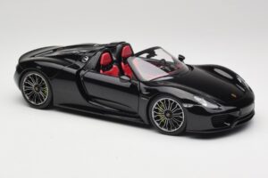 Porsche 918 Spyder Basalt Svart Metallic Minichamps 1:18 110062431 Metall — bild 6 av 8