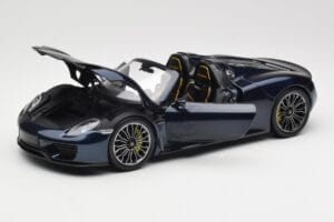Porsche 918 Spyder Blå Metallic Minichamps 1:18 113062434 Metall — bild 2 av 8