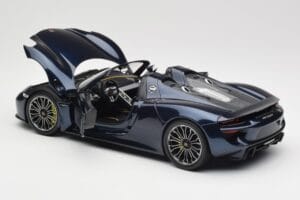 Porsche 918 Spyder Blå Metallic Minichamps 1:18 113062434 Metall — bild 5 av 8