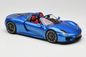 Porsche 918 Spyder Blue Metallic Minichamps 1:18 110062432 Metall — bild 6 av 8