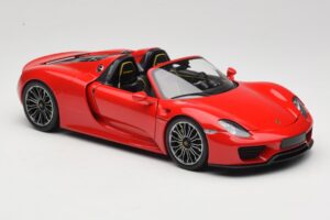 Porsche 918 Spyder Röd Minichamps 1:18 110062435 Metall — bild 6 av 8