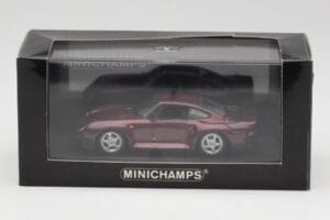 Porsche 959 Dark Red Metallic Minichamps 1:43 400062525 Metall — bild 4 av 4