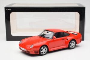 Porsche 959 Röd AUTOart 1:18 78082 Metall — bild 8 av 8