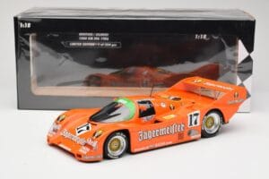 Porsche 962C #17 Jägermeister T. Boutsen / F. Jelinski 1000km Spa 1986 Minichamps 1:18 155866517 Metall — bild 6 av 6