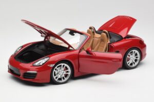Porsche Boxster 981 S Guards Röd Minichamps 1:18 110062031 Metall — bild 2 av 8