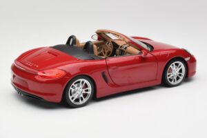 Porsche Boxster 981 S Guards Röd Minichamps 1:18 110062031 Metall — bild 3 av 8