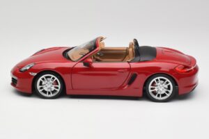 Porsche Boxster 981 S Guards Röd Minichamps 1:18 110062031 Metall — bild 4 av 8