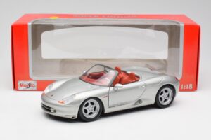 Porsche Boxster 986 Silver Maisto 1:18 37800-M3 Metall — bild 8 av 8