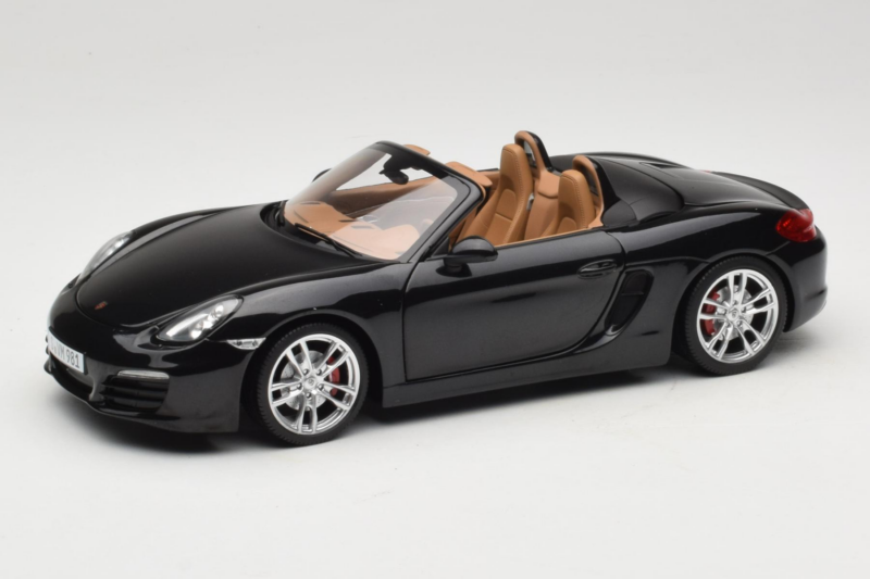 Porsche Boxster S 981 Basalt Black Minichamps 1:18 WAP0210160C Metall