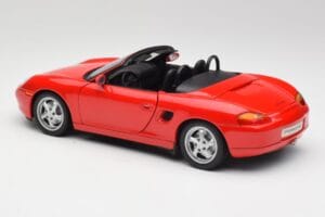 Porsche Boxster S 986 Guards Röd UT Models 1:18 27861-M1 Metall — bild 7 av 8