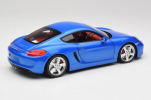 Porsche Cayman 981 S Aqua Blå Metallic Minichamps 1:18 110062221 Metall — bild 3 av 8