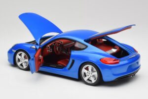 Porsche Cayman 981 S Aqua Blå Metallic Minichamps 1:18 110062221 Metall — bild 5 av 8